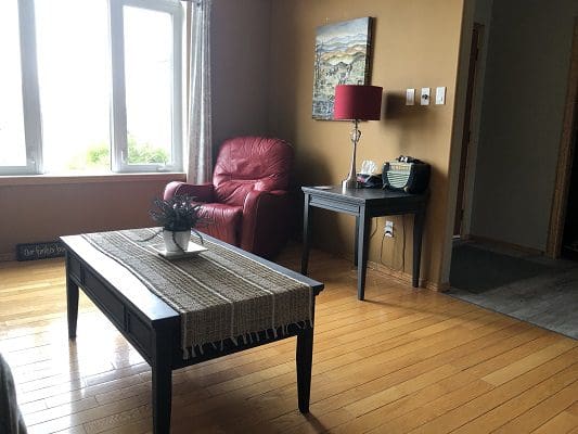 Fully Furnished Living Room Corner