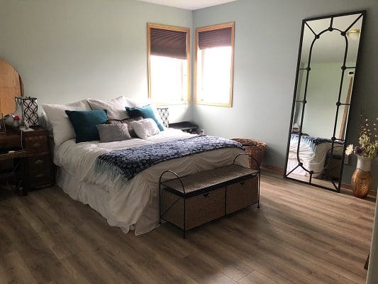Bedroom With Hardwood Floors