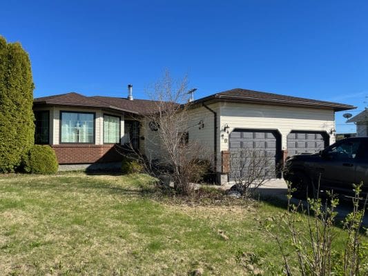 House with attached double garage.