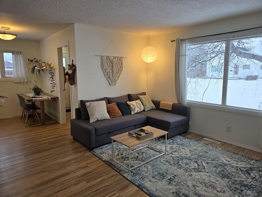 Cozy living room with modern decor.